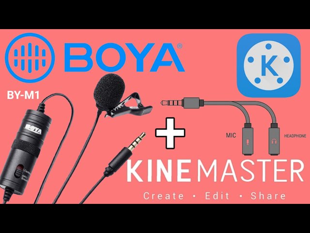Kinemaster & Boya BY-M1 microphone headphone splitter sound FIX trrs jack mod #ElectronicsCreators