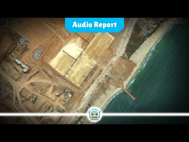 New Aid Port Being Constructed Near Gaza City Amid Ongoing Conflict...