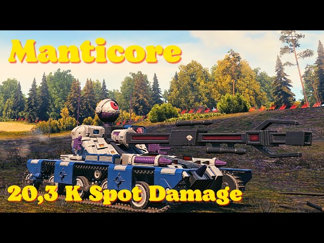 World of tanks Manticore - 20,3 K Spot damage 3 Kills, wot replays