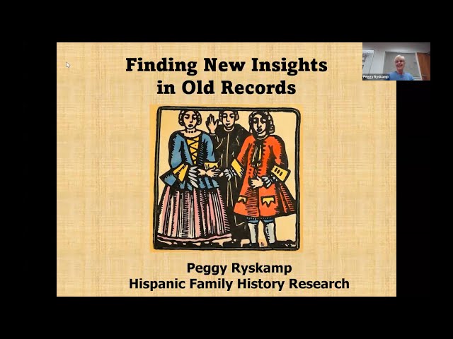 Finding New Insights in Old Records – Peggy Ryskamp (28 September 2023)