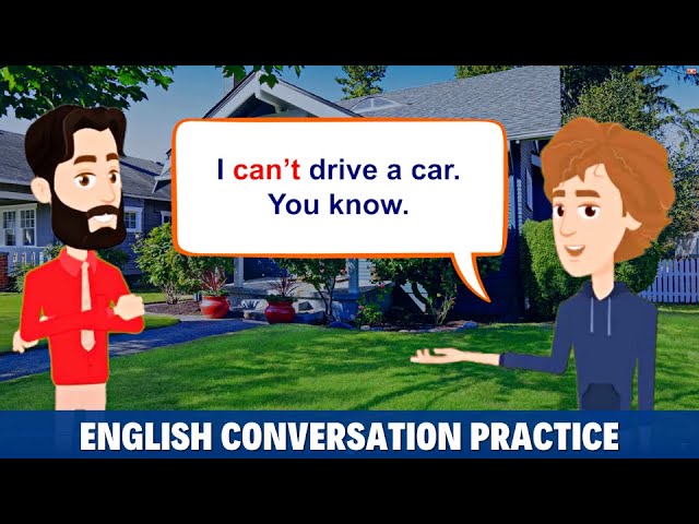 English Conversation Practice - Can Can't - Improve Speaking Skills