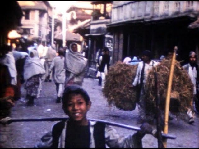 Street Scenes of Kathmandu, Nepal in 1962, 1960s, F739