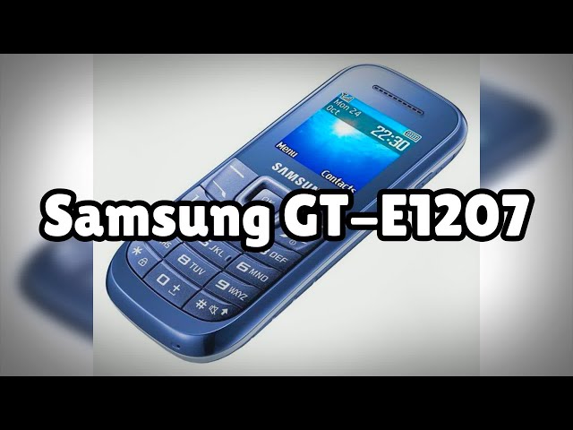 Photos of the Samsung GT-E1207 | Not A Review!