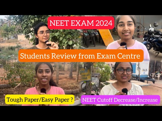 NEET 2024 Students Review from Exam Centre|Tough or Easy Paper? Cutoff Increases/Decreases|Dinesh