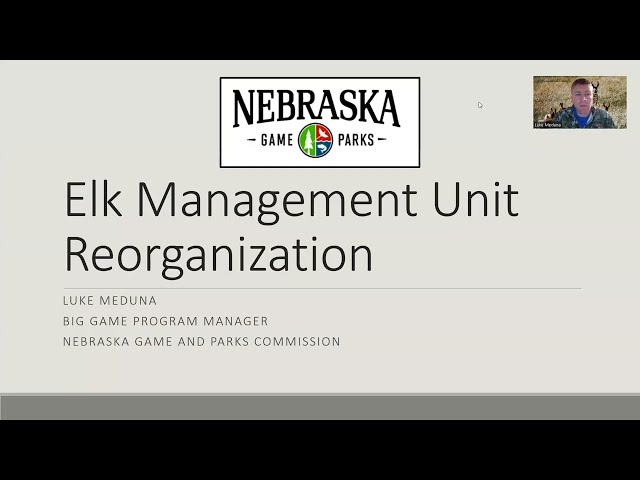 Elk Management Unit Reorganization Presentation