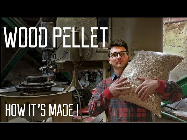 wood PELLET - How It's Made! [factory and machines tour]