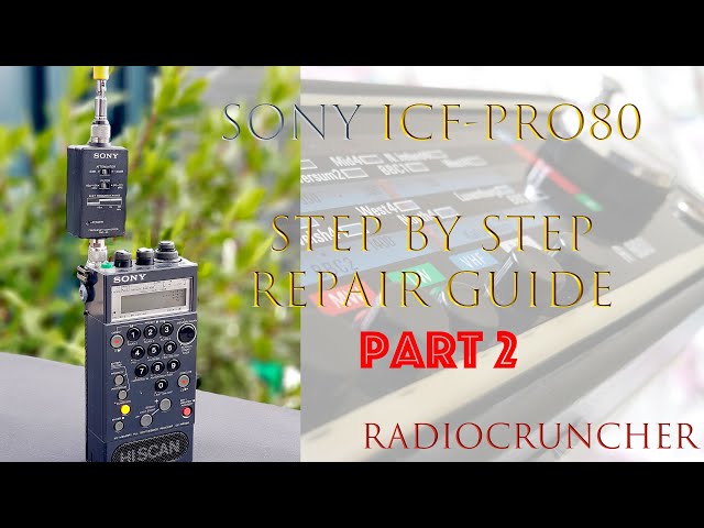 Sony ICF-PRO80 repair guide: Part 2: Recapping the signal board