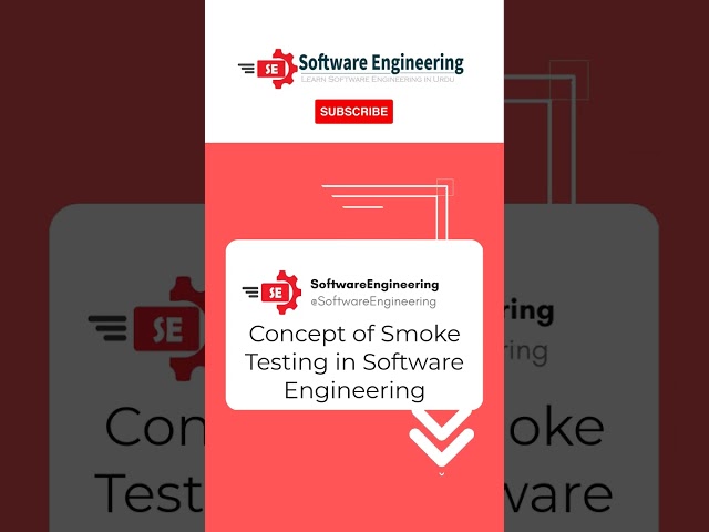 Smoke Testing Concept in #softwareengineering #shorts #programming