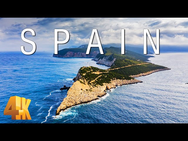 FLYING OVER SPAIN (4K UHD) - Relaxing Music With Amazing Beautiful Nature Scenery For Stress Relief