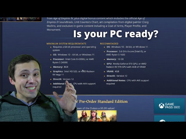Age of Empires IV PC System Requirements Analysis