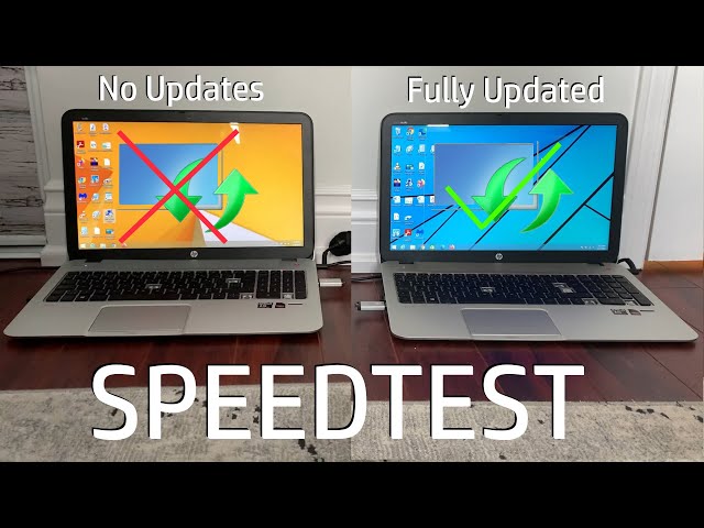 Windows No Updates vs Fully Updated - Speed Test