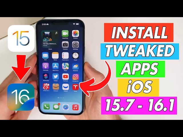 How to Get Tweaked Apps on iOS 15.7-16.1 Easily! (No Jailbreak)