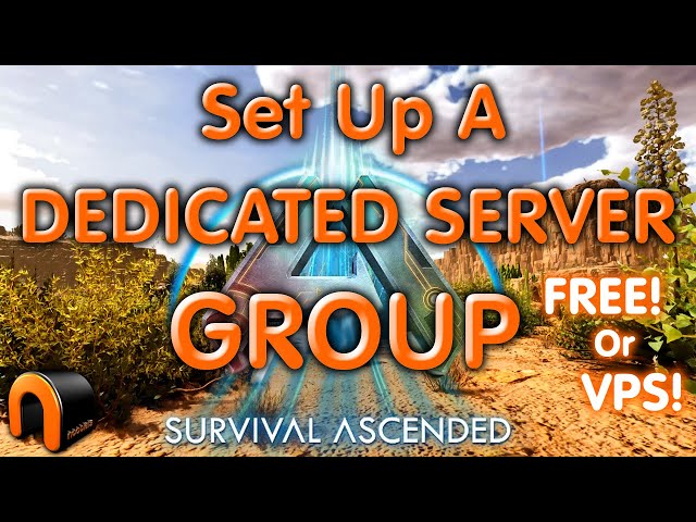 ARK Dedicated SERVER CLUSTER (Group) Setup EASY! Ark Survival Ascended