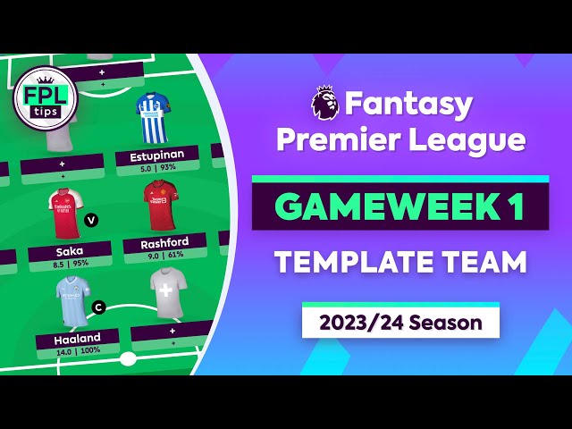 FPL GW1 DRAFT: Template Team | Most-Selected Gameweek 1 Picks | Fantasy Premier League 2023/24 Tips