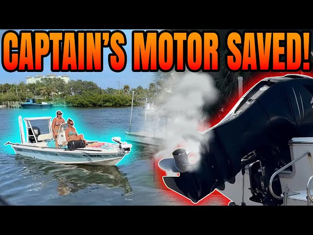 Captain Drives 1/4 Mile Out of Water With Motor Running! - E76