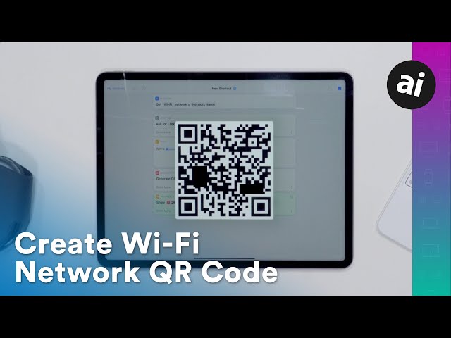 Create a QR Code on iPhone that Connects to a Wi-Fi Network