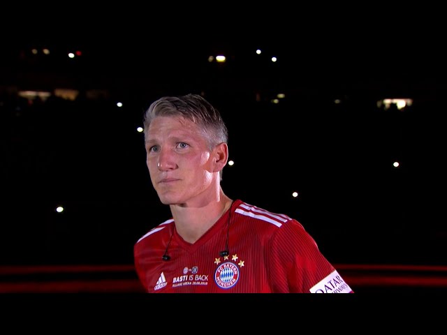 Bastian Schweinsteiger Emotional FAREWELL - Bayern vs Chicago 2018 HD 1080i