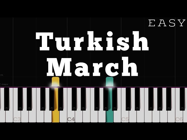 Mozart - Turkish March (Ronda Alla Turca) | EASY Piano Tutorial
