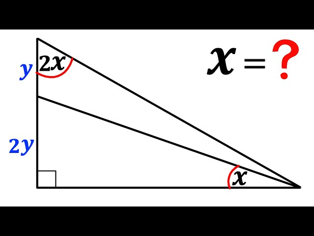 Math Olympiad | Find angle X in the triangle | Important Geometry skills explained step by step