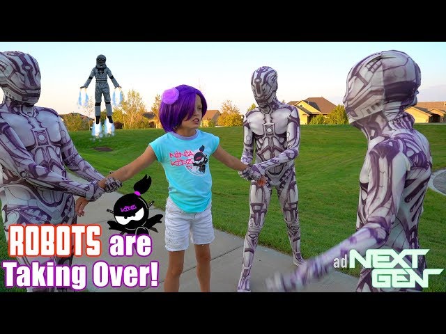 ROBOTS are TAKING OVER NINJA KIDZ TV!! NEXT GEN New Movie!