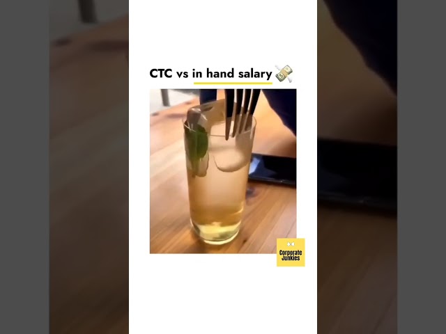 POV: CTC VS In-Hand Salary
