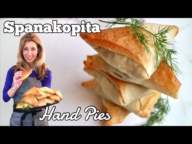 SPANAKOPITA TRIANGLES with filo pastry. INSANELY DELICIOUS!