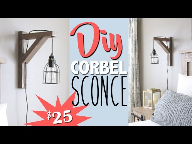 DIY Corbel Light Sconce | Shanty2Chic