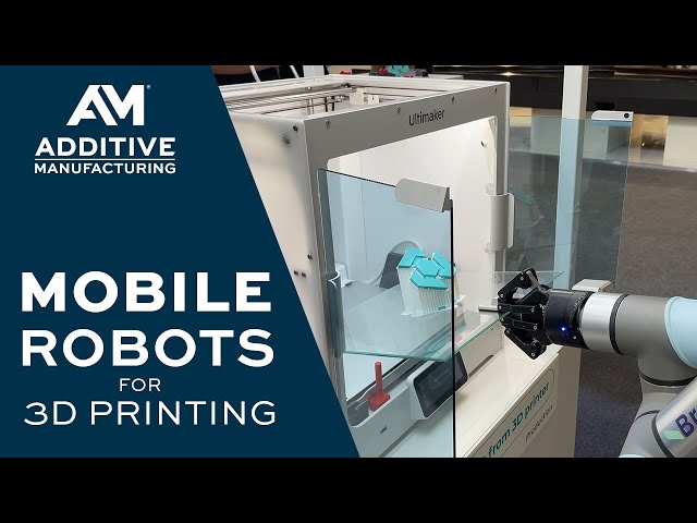 Mobile Robot Unloads 3D Printer Farm | Formnext 2023