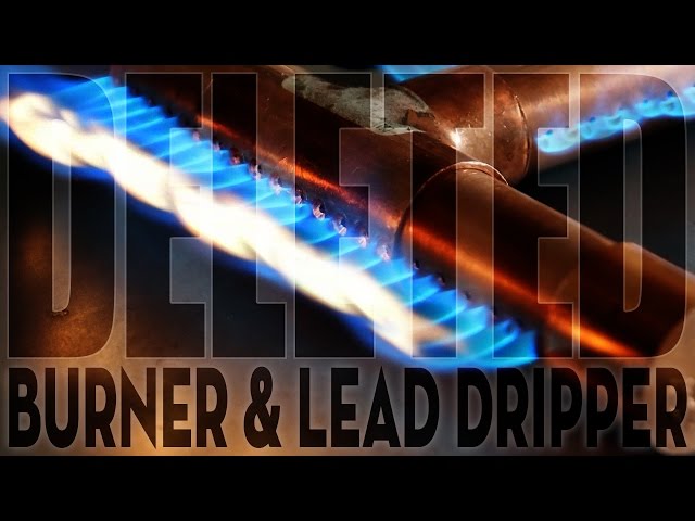 Building the Burner and Lead Shot Dripper