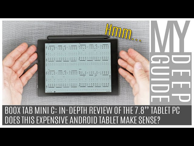 Boox Tab Mini C - In-Depth Review of the 7.8" Color E-Ink Android Tablet PC. Does it make sense?