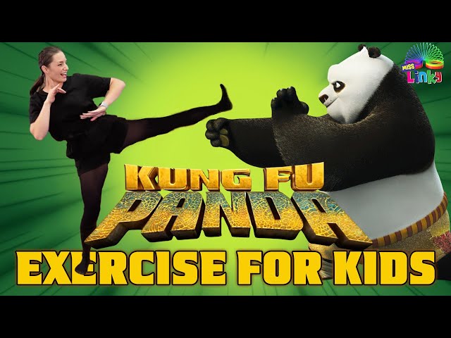 Kung Fu Panda Exercise for Kids 🐼 | Brain Break | Indoor Workout for Children