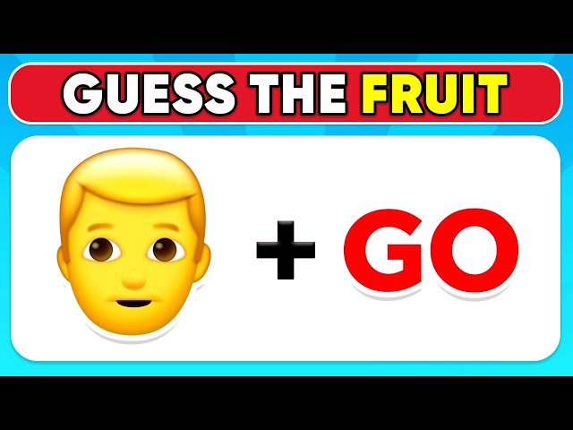 Guess The Fruit And Vegetable By Emoji? 🍒🍎 | Emoji Quiz