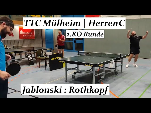 TTC Mülheim Herren C | 2.KO Runde(32) Zum Glück wusste ich seinen TTR Wert Nicht😱 F.Jablonski(1360)