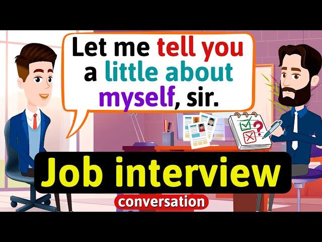 Job interview English conversation (Tell me about yourself) - English Conversation Practice