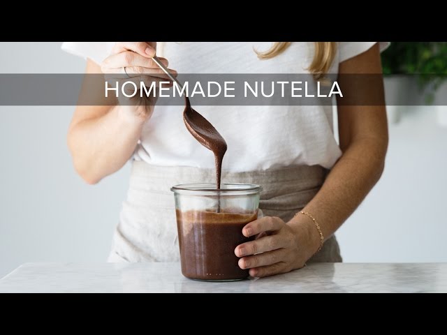 HOW TO MAKE NUTELLA | healthy nutella recipe