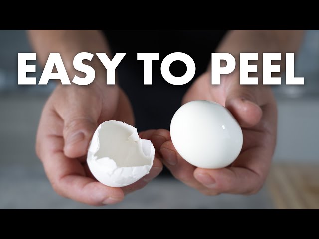 Easiest Way To Peel Hard Boiled Eggs Shell!