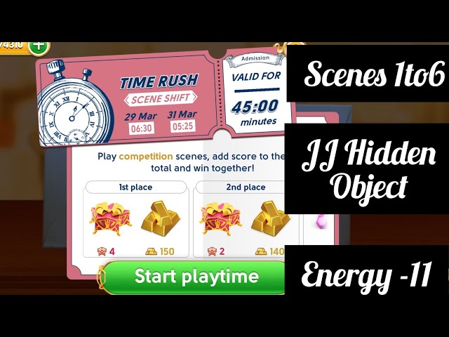 June's journey |Time Rush competition | Scene shift | 29-31/3/22 |energy-11 |scenes 1to6