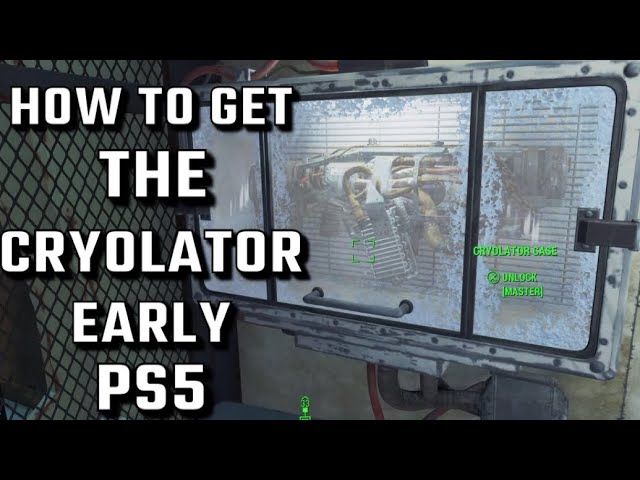 Fallout 4 How To Get The Cryolator Early PS5/PS4