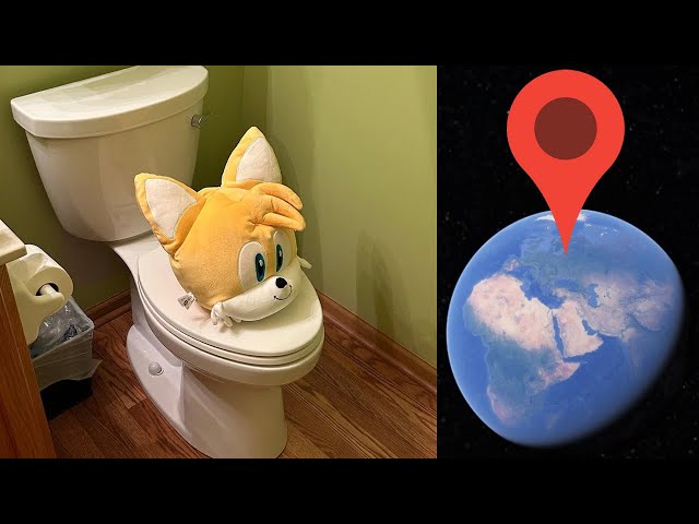 Skibidi Tails Toilet on Google Earth