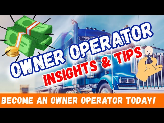 Should YOU Become an Owner Operator in Today's Market??