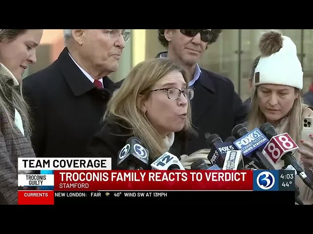 Troconis family reacts to guilty verdict