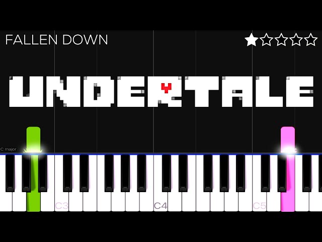 Undertale OST: 085 - Fallen Down | EASY Piano Tutorial