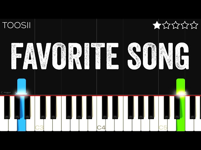 Toosii - Favorite Song | EASY Piano Tutorial