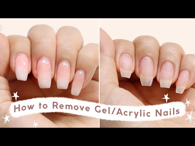 How to Remove Gel /Acrylic Nails At Home Without Breakage