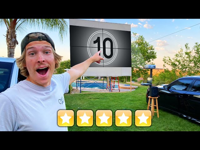 Opened 5 STAR Drive in Movie Theater in our BACKYARD!