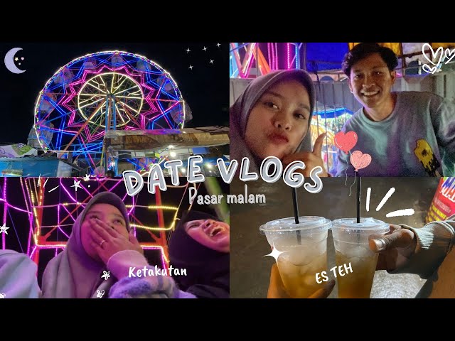 DATE VLOG 🌷 Come to the night market 🎡🎪 hunting for food,playing and having fun 🎀