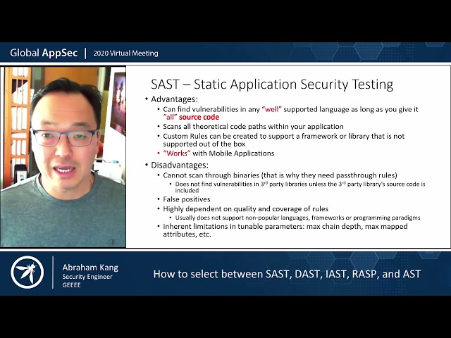 How to select between SAST, DAST, IAST, RASP, and AST   Abraham Kang