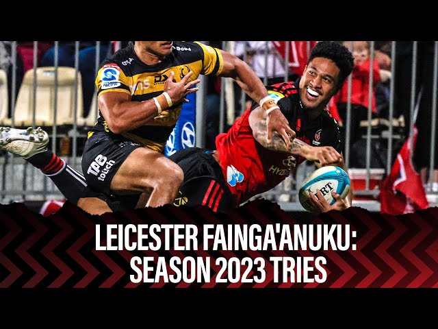 Leicester Fainga'anuku: Season 2023 Tries | Super Rugby Pacific 2023
