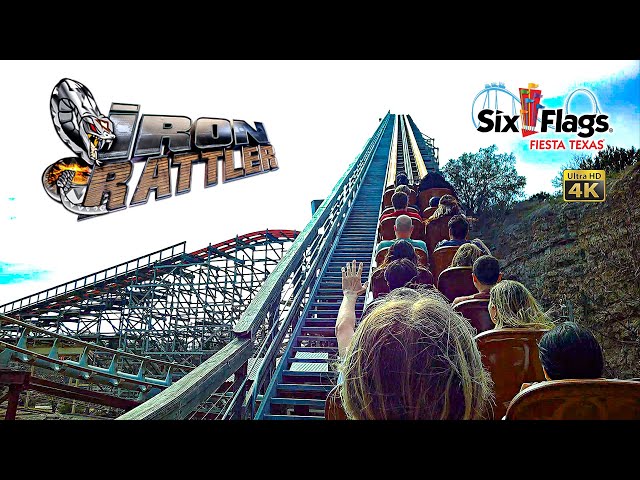 February 2023 Iron Rattler Roller Coaster On Ride 4K POV Six Flags Fiesta Texas