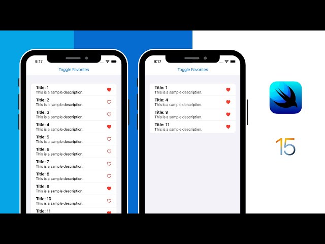 Saving & Sorting Favorites in a List in SwiftUI (iOS 15)
